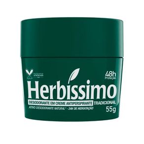 Desodorante Antitranspirante em Creme Herbíssimo Tradicional 55g