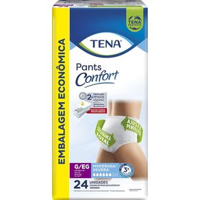 Roupa Íntima Tena Pants Confort G/EG Embalagem Econômica 24 Unidades