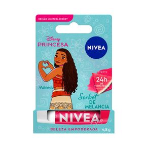 Hidratante Labial Nivea Disney Princesas Moana Ediçao Limitada Sorbet de Melancia 4,8g