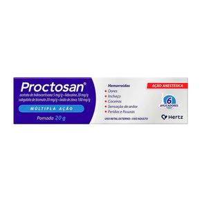 Proctosan Pomada Uso Retal 20g + 6 Aplicador