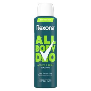 Desodorante Corporal Aerossol para Peitos, Coxas, Pés e Mais Rexona Men All Body Deo Active Fresh 150ml