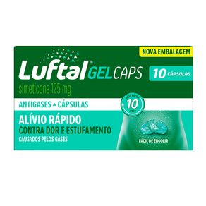 Antigases Luftal Gel Caps Simeticona 125mg 10 Cápsulas Gelatinosas Moles