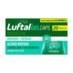 Antigases Luftal Gel Caps Simeticona 125mg 20 Cápsulas Gelatinosas Moles