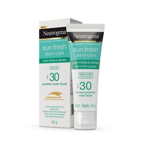Protetor Solar Facial Neutrogena Sun Fresh Derm Care Pele Mista a Oleosa FPS30 40g