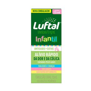 Antigases Luftal Infantil Simeticona 75mg/ml Emulsão Gotas 15ml