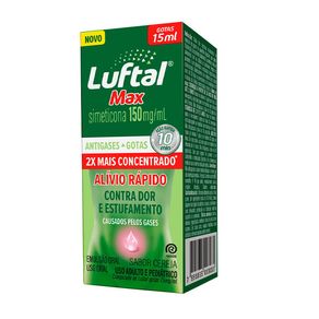 Antigases Luftal Max Simeticona 150mg/ml Solução Gotas Sabor Cereja 15ml