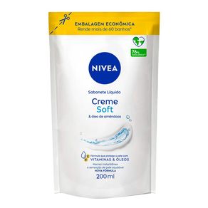 Sabonete Líquido Nivea Creme Soft Refil 200ml