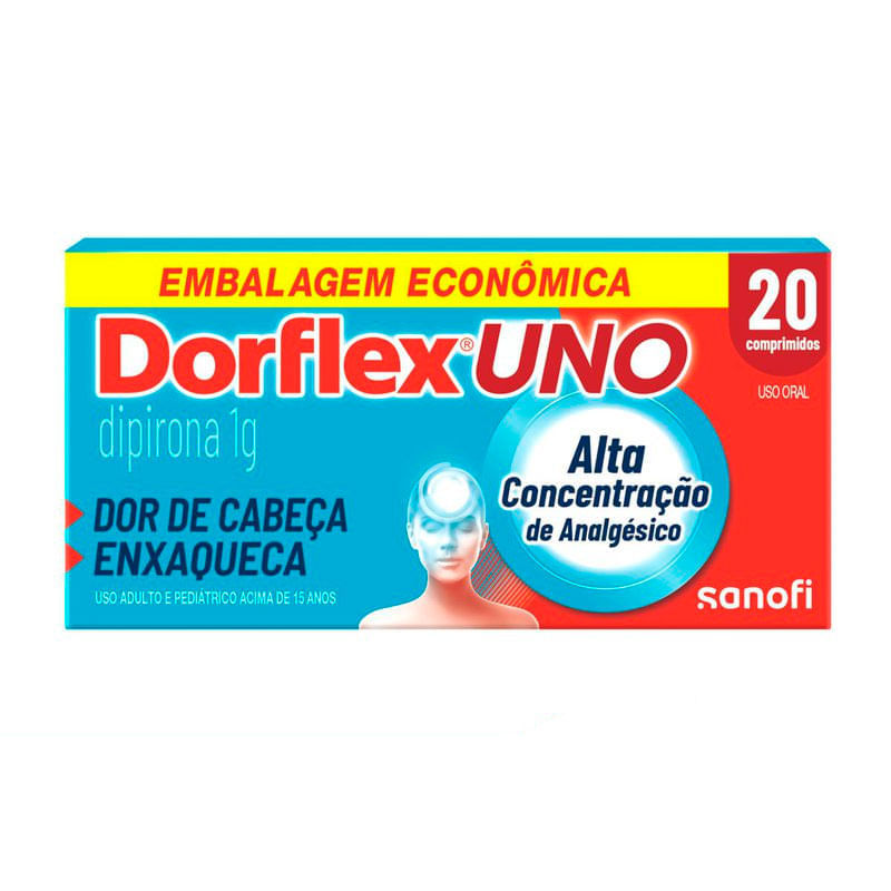 Analgésico Dorflex UNO 1g 20 Comprimidos