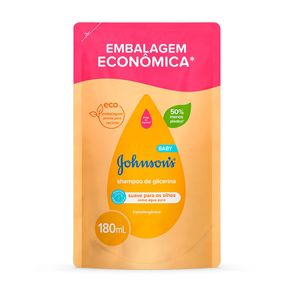 Refil Shampoo Johnson's Baby Glicerina 180ml