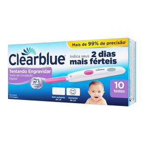 Teste de Ovulação Digital Clearblue 10 Unidades