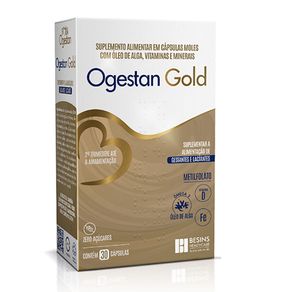 Suplemento Alimentar Ogestan Gold 30 Cápsulas Moles