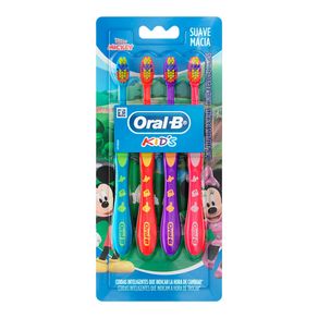 Kit Escova Dental Oral-B Kids Mickey 4 Unidades