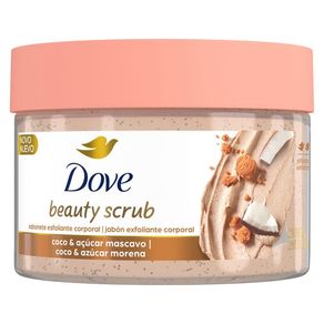 Sabonete Esfoliante Corporal Dove Beauty Scrub Coco e Açúcar Mascavo 280g