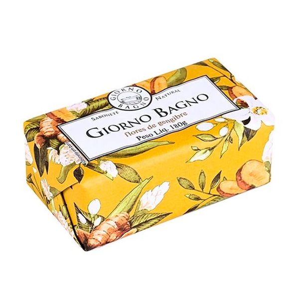 Sabonete Natural em Barra Giorno Bagno Flores de Gengibre 180g