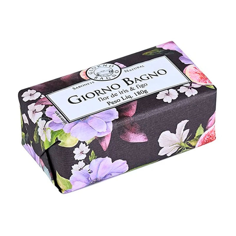 Sabonete Natural em Barra Giorno Bagno Flor de Íris & Figo 180g