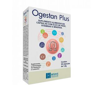 Suplemento Alimentar Ogestan Plus 30 Cápsulas