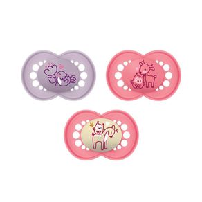 Chupeta Ortodôntica Mam Original 6+ Meses Cores Rosa 3 Unidades