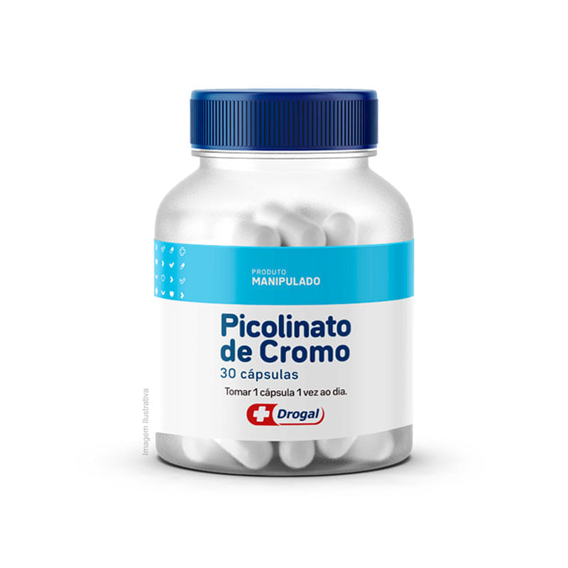 Picolinato de Cromo 500mcg 30 Cápsulas