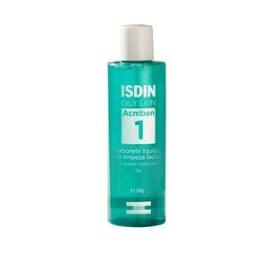 Sabonete Líquido de Limpeza Facial Isdin Oily Skin Acniben 208g