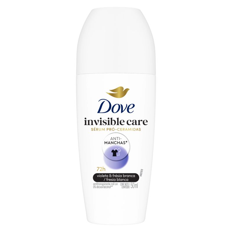 Desodorante Antitranspirante Roll-On Dove Invisible Care 50ml
