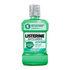 Antisséptico Bucal Listerine Anticáries Sem Álcool Refrescância Extra Suave 250ml