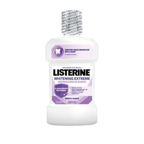 Antisséptico Bucal Listerine Whitening Extreme Refrescância Suave Sabor Menta 236ml