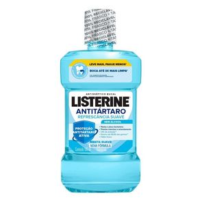 Antisséptico Bucal Listerine Sem Álcool Antitártaro Refrescância Suave 500ml