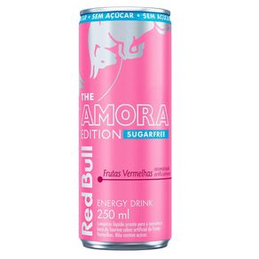 Energético Red Bull The Amora Edition Sugarfree Sabor Frutas Vermelhas 250ml