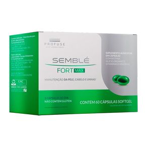 Suplemento Alimentar Semblé Fort Max 60 Cápsulas Softgel