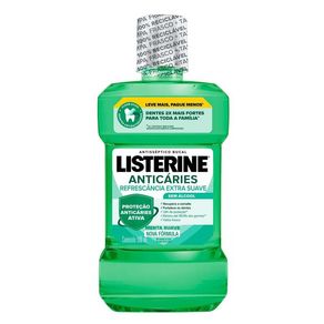 Antisséptico Bucal Listerine Anticáries Refrescância Extra Suave 500ml