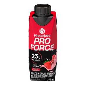 Bebida Láctea Piracanjuba Pro Force Zero Lactose Sabor Frutas Vermelhas 250ml