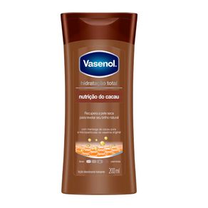 Loção Desodorante Hidratante Corporal Vasenol Nurição de Cacau 200ml