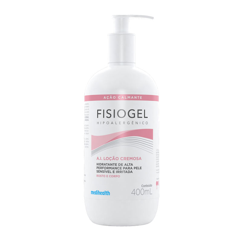 Loção Cremosa Hidratante Fisiogel A. I. Ação Calmante Rosto e Corpo 400ml