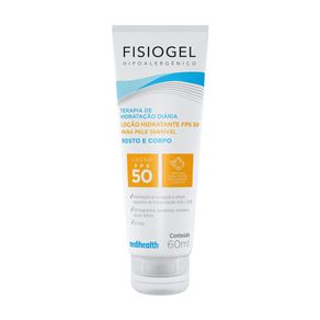 Loção Hidratante Fisiogel Terapia de Hidratação Diária FPS50 Rosto e Corpo 60ml