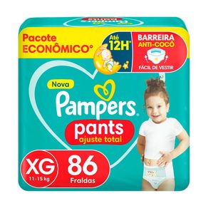 Fralda Pampers Pants Ajuste Total Max XG 86 Unidades