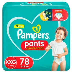 Fralda Pampers Pants Ajuste Total Max XXG 78 Unidades
