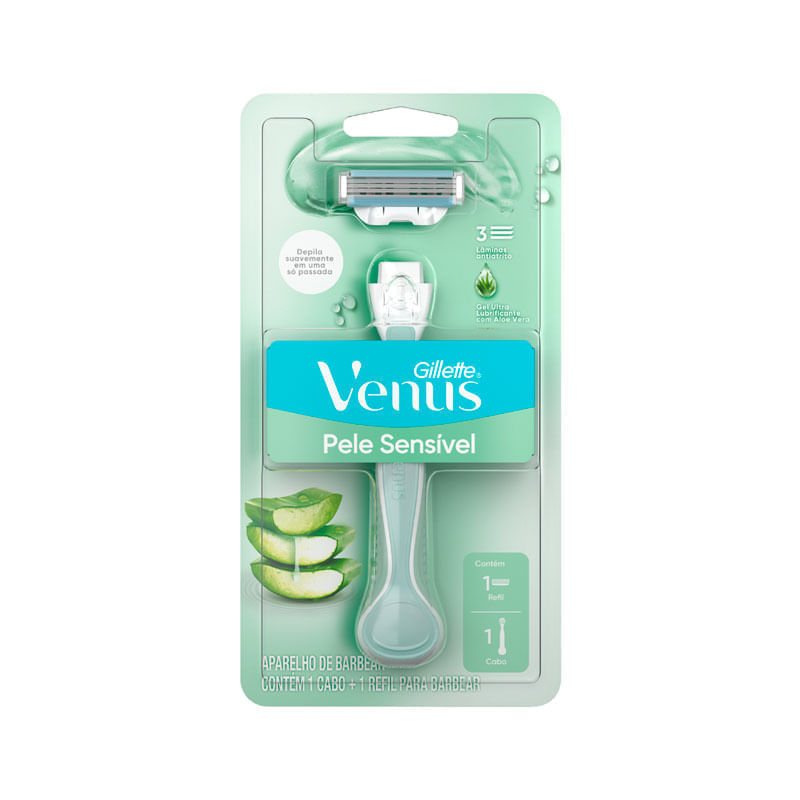Aparelho de Depilar Gillette Venus Pele Sensível 1 Unidade