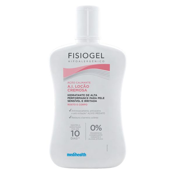 Loção Cremosa Hidratante Fisiogel A. I. Ação Calmante Rosto e Corpo 200ml