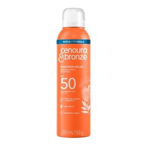 Protetor Solar Corporal Aerossol Cenoura & Bronze FPS50 200ml