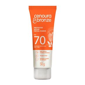 Protetor Solar Facial Cenoura & Bronze FPS70 50g