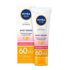 Protetor Solar Facial Nivea UV Face Anti-Idade Q10 FPS60 50ml