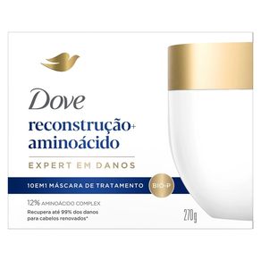 Máscara de Tratamento Capilar Dove 10 em 1 Reconstrução+ Aminoácido 270g