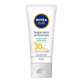 Protetor Solar Facial Antissinais Nivea Sun Toque Seco FPS30 50ml