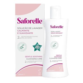 Sabonete Íntimo Saforelle 2 em 1 Calmante e Suavizante 250ml