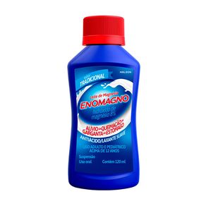 Leite de Magnésia EnoMagno Suspensão Oral Sabor Tradicional 120ml
