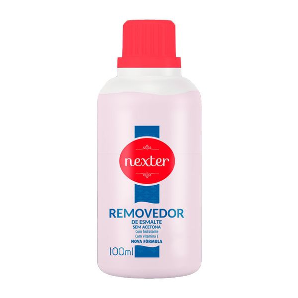 Removedor de Esmalte Nexter Sem Acetona Com Hidratante e Vitamina E 100ml