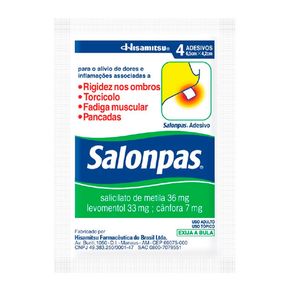 Salonpas Adesivo Pequeno 4 Unidades