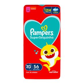 Fralda Pampers Super Sequinha Super XG 56 Unidades
