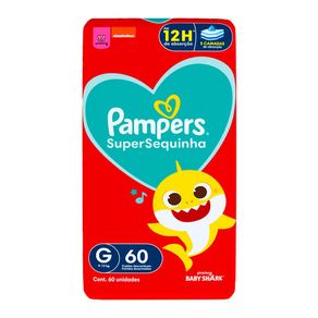 Fralda Pampers Super Sequinha Super G 60 Unidades