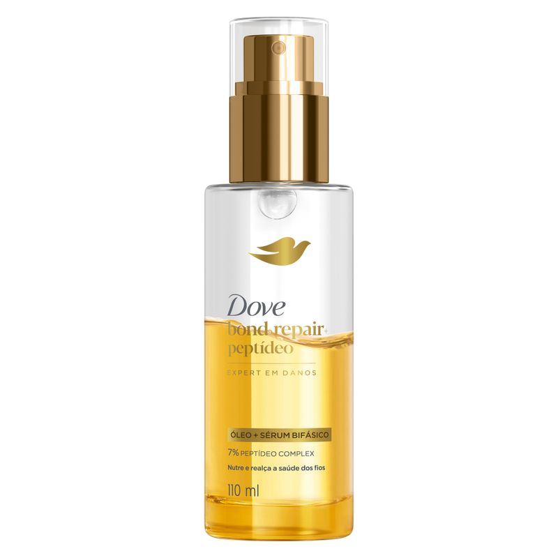 Óleo + Sérum Capilar Bifásico Dove Bond Intense Repair Peptídeo 110ml